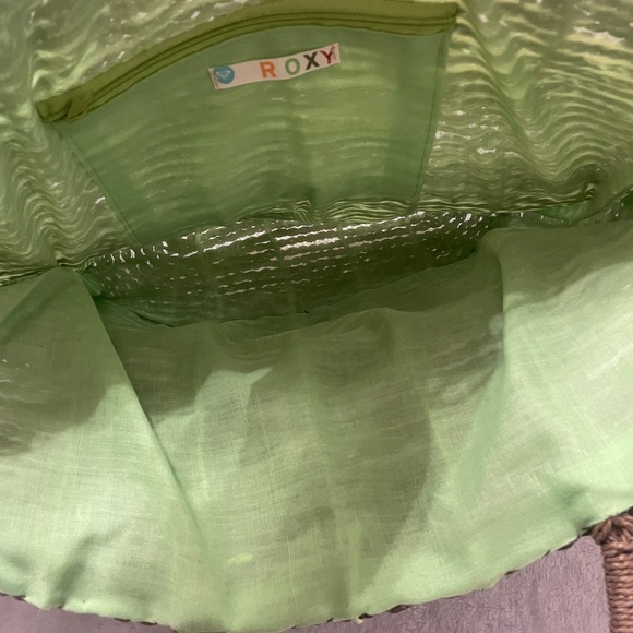 Roxy Y2K Vintage Woven Beach Bag XL Rare - Picture 8 of 12